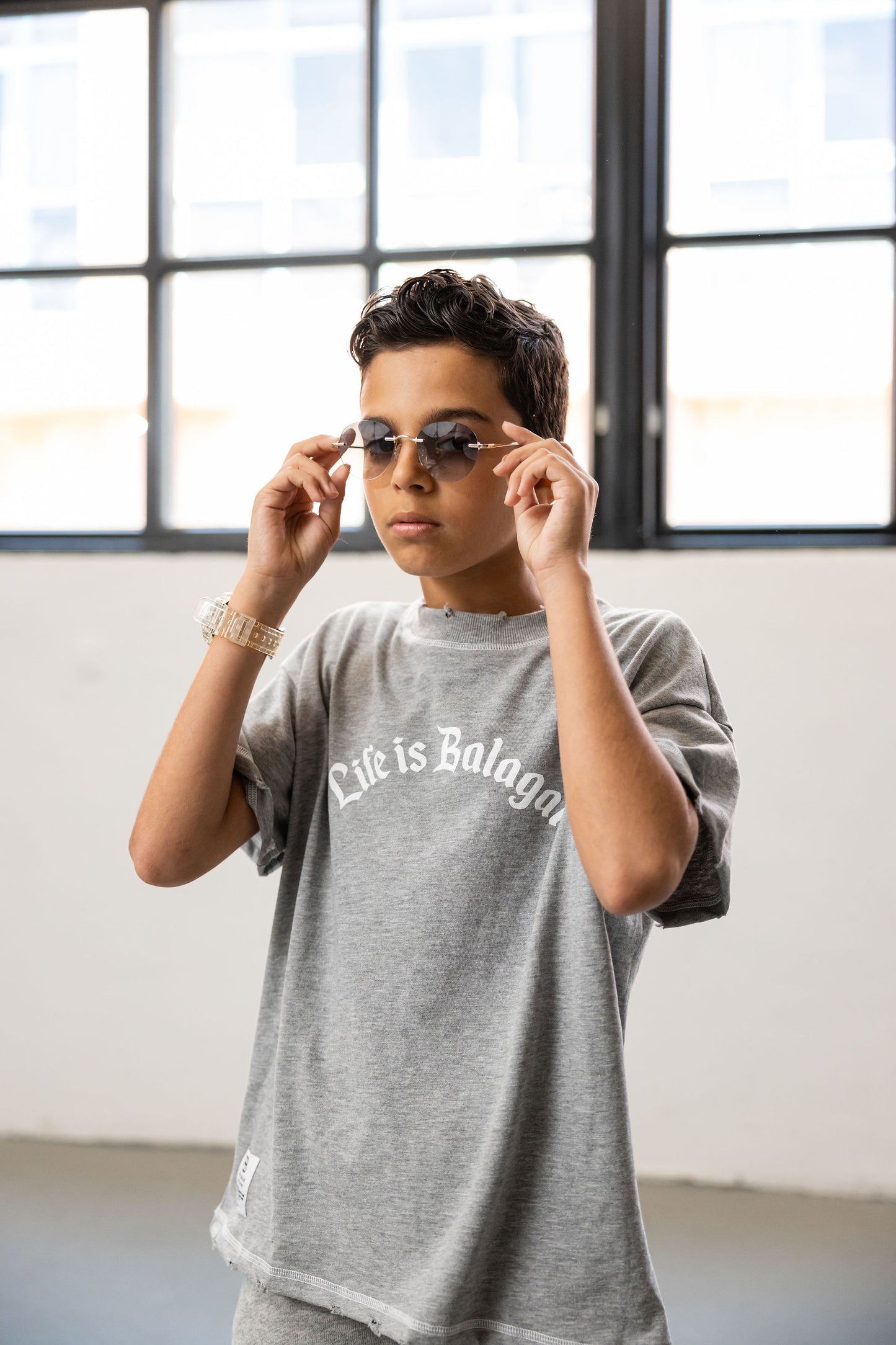T-shirt Grey Life is Balagan