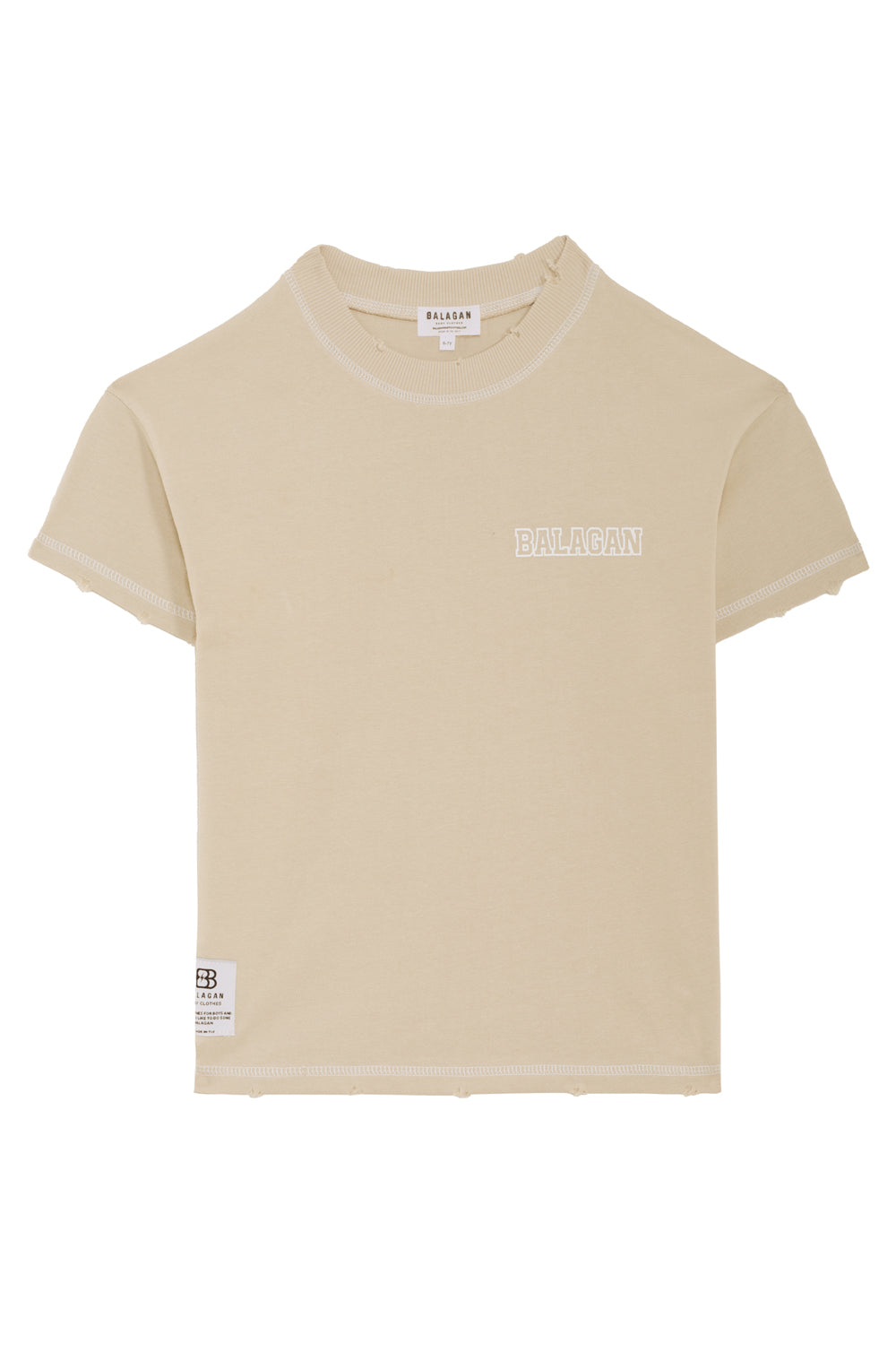 T-shirt Balagan college Beige